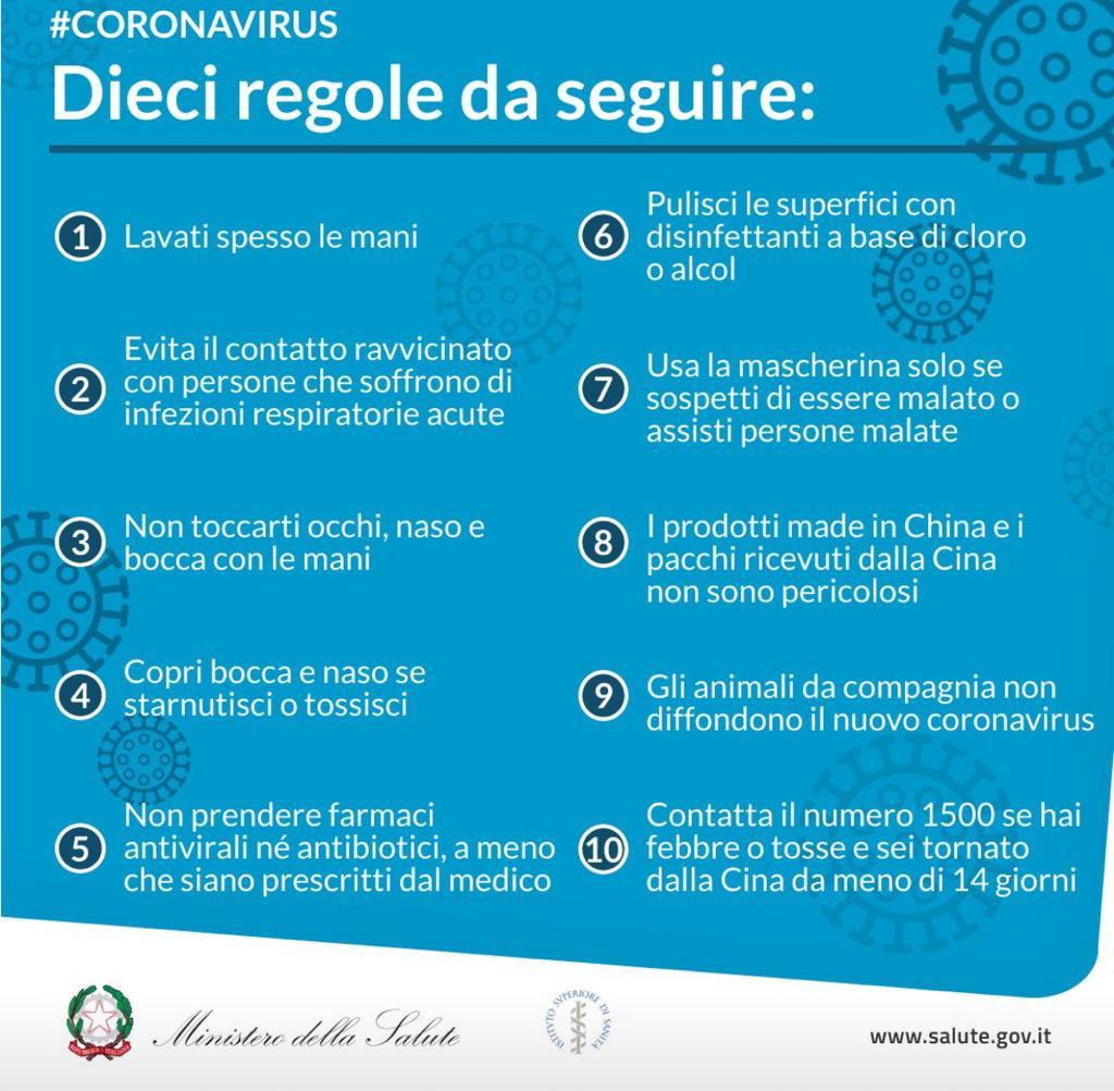 CORONAVIRUS - AGGIORNAMENTI