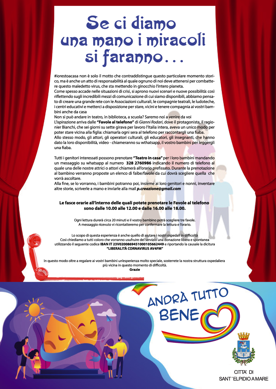 CORONAVIRUS - TEATRO IN CASA