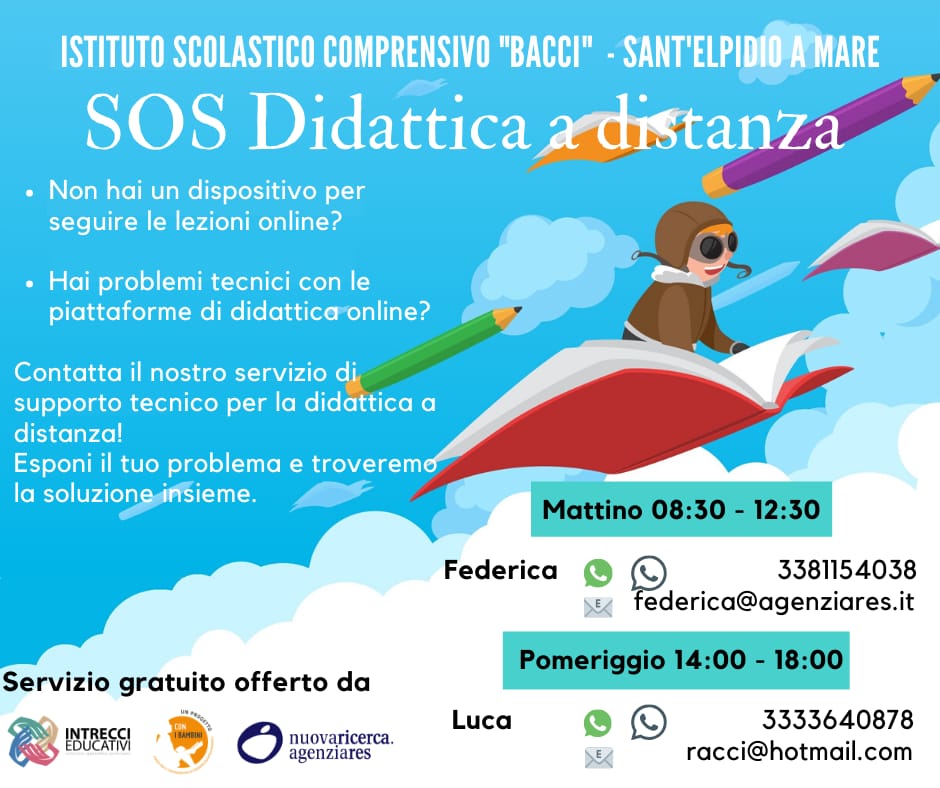 CORONAVIRUS - SUPPORTO PER LA DIDATTICA A DISTANZA
